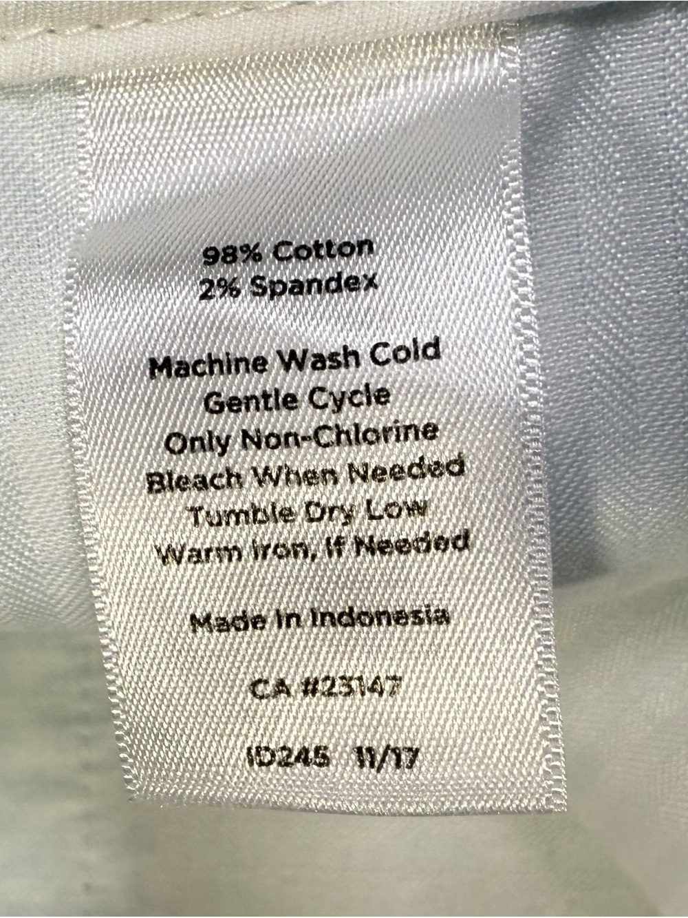 Talbots Perfect Crop Pants Women’s Size 6 Blue/Aqua White Print Stretch Cotton - Picture 9 of 16